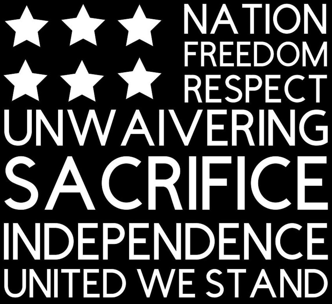 United We Stand Flag Premium Vinyl Decal | Etsy