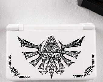 AYN Thor Zelda Triforce Nintendo DS Decal | Retro Gaming Console Sticker Skin