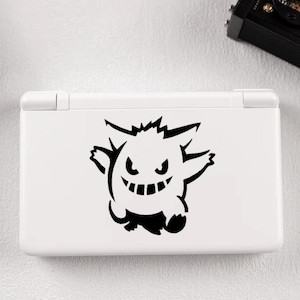Nintendo DS Gengar Decal Pokemon – Waterproof Decal | Retro Gaming Sticker | Perfect for Consoles like AYN Thor / Pocket DS / Retroid