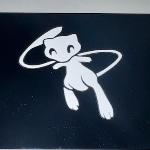 Decalcomania NDS Mew Pkmn – Decalcomania impermeabile / Adesivo per giochi retrò / Perfetto per console come AYN Thor / Pocket DS / Retroid