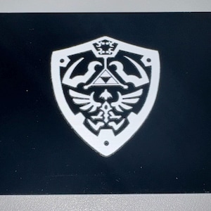 Calcomanía del escudo Hylia de Zelda para NDS: impermeable, para juegos retro, perfecta para consolas como AYN Thor, Pocket DS y Retroid.