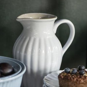 Country house stoneware Krug Mynte Pure white 1.7 L