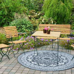Magical garden carpet, outdoor carpet ORTRUD, 1.80 m, can be used on both sides