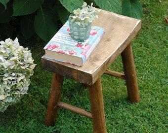 Enchanting country house stool ALBRECHT, in shabby chic
