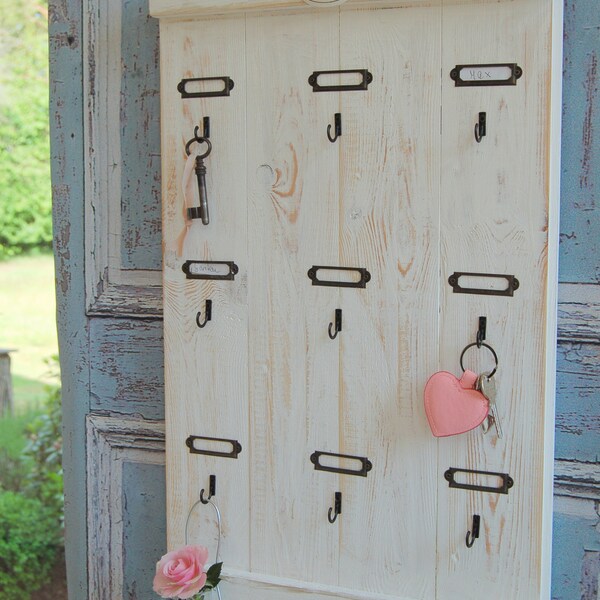 Shabby Chic Schlüsselbrett,Schlüsselkasten im Landhaus Stil Handgefertigt