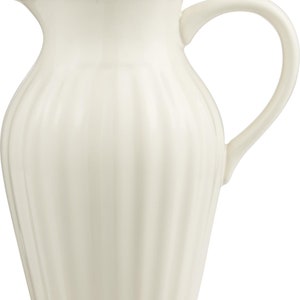 Landhaus Steingut Krug, Kanne Mynte Butter Creme 1,7 L Bild 3