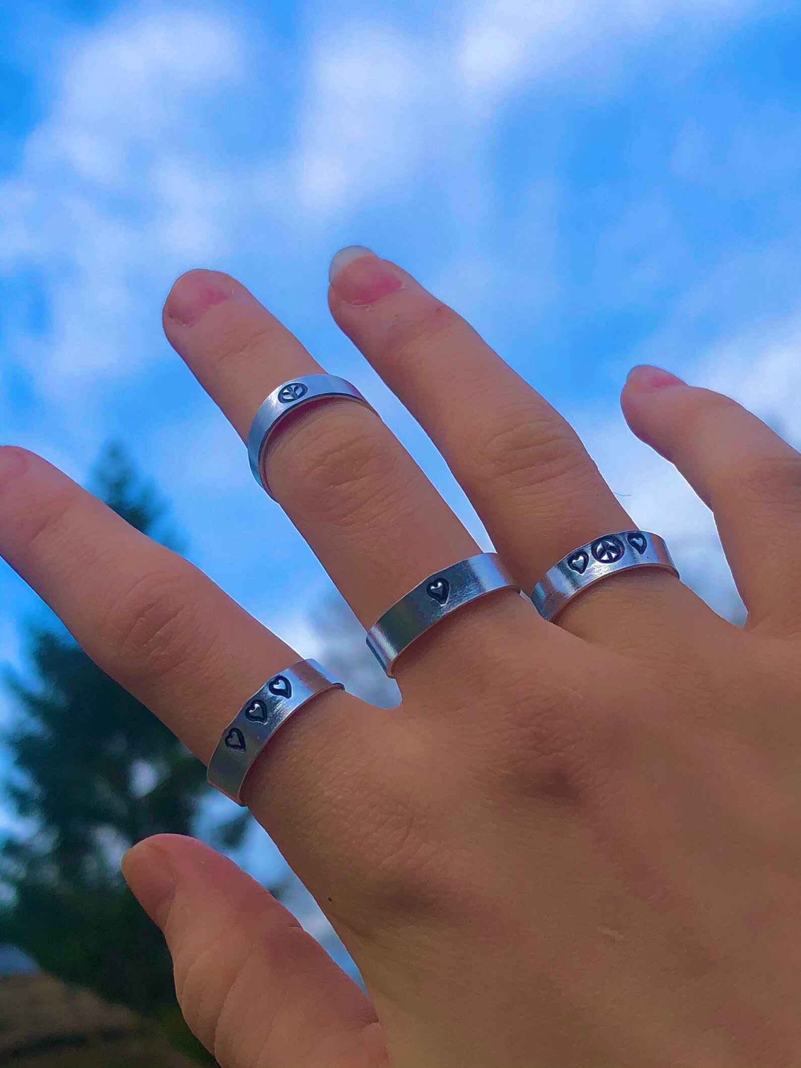 Handmade engraved ring // Indie ring // aesthetic ring // Etsy