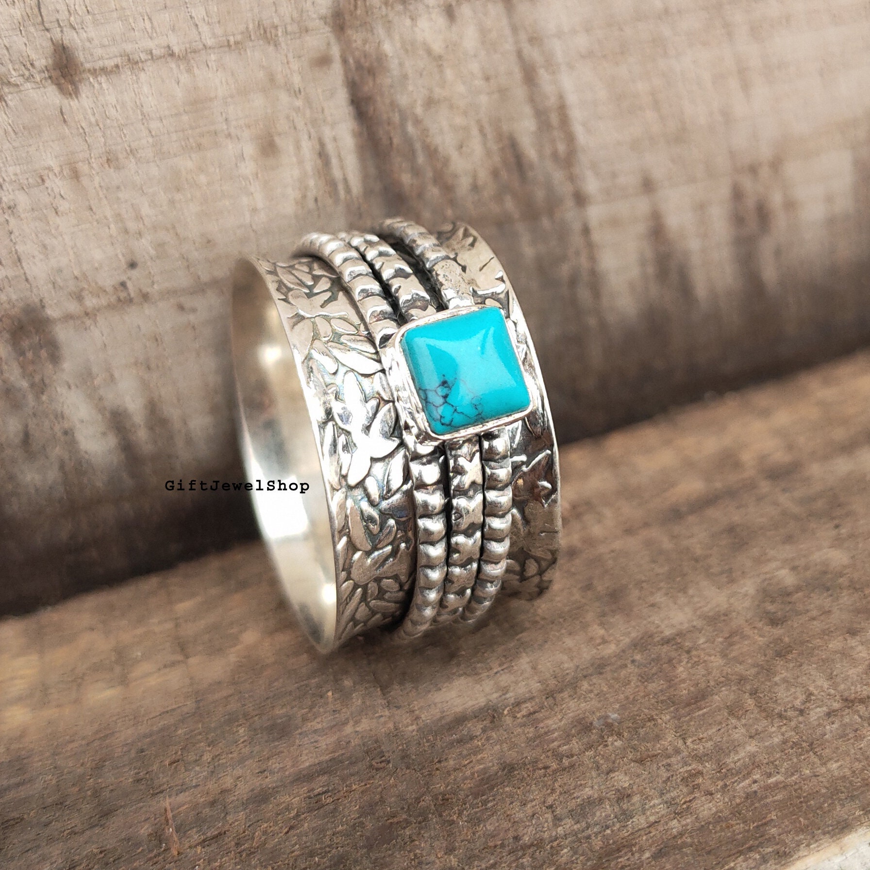 Turquoise Ring Natural Turquoise Women Ring Sterling Silver | Etsy