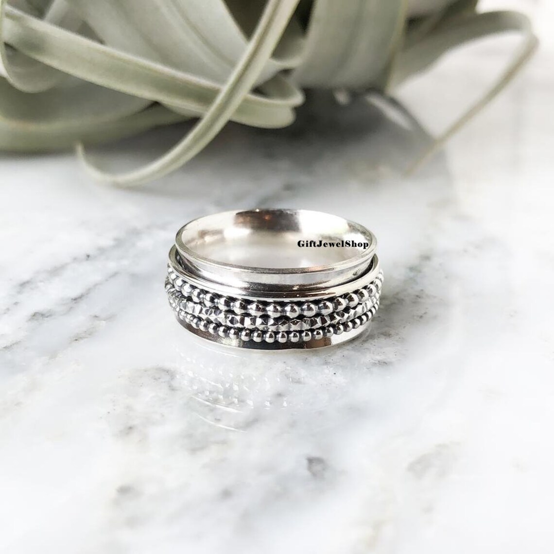 Thumb Ring Spinner Ring Women Ring Spin Ring 925 Silver Etsy