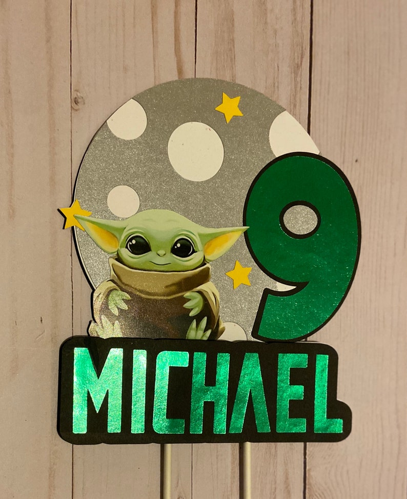 Baby yoda cake topper information