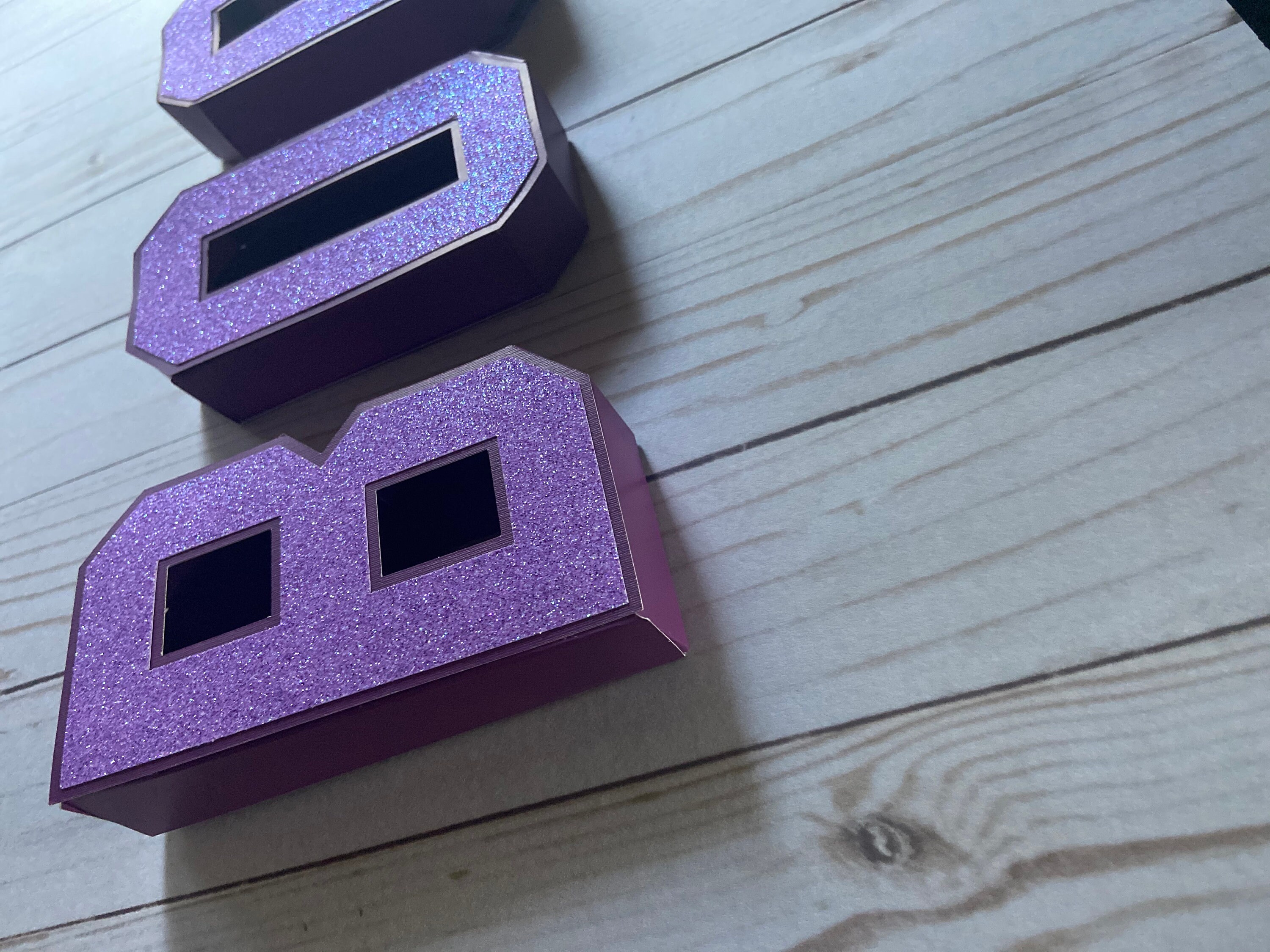 3D Letters Cardstock Letters Glitter Letters Custom 3D Etsy