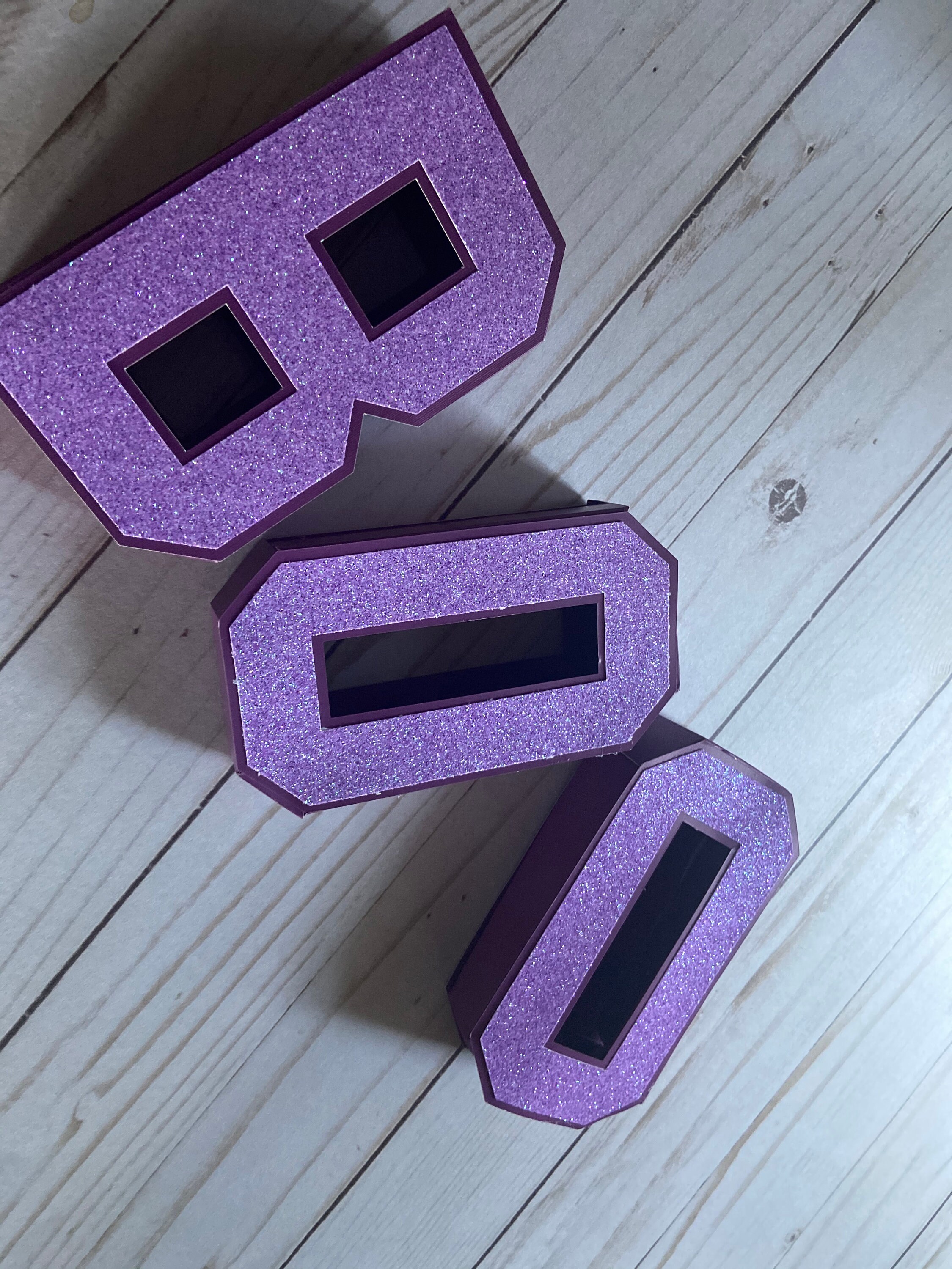 3D Letters Cardstock Letters Glitter Letters Custom 3D Etsy