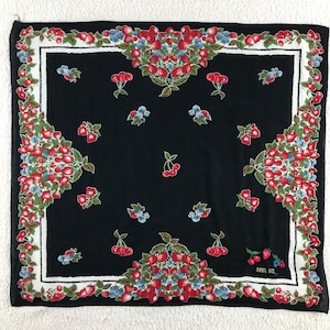 Anna Sui Handkerchief Bandana Babushka Wrap Authentic Accessories Luxury Neckwear New Year gift Pocket square