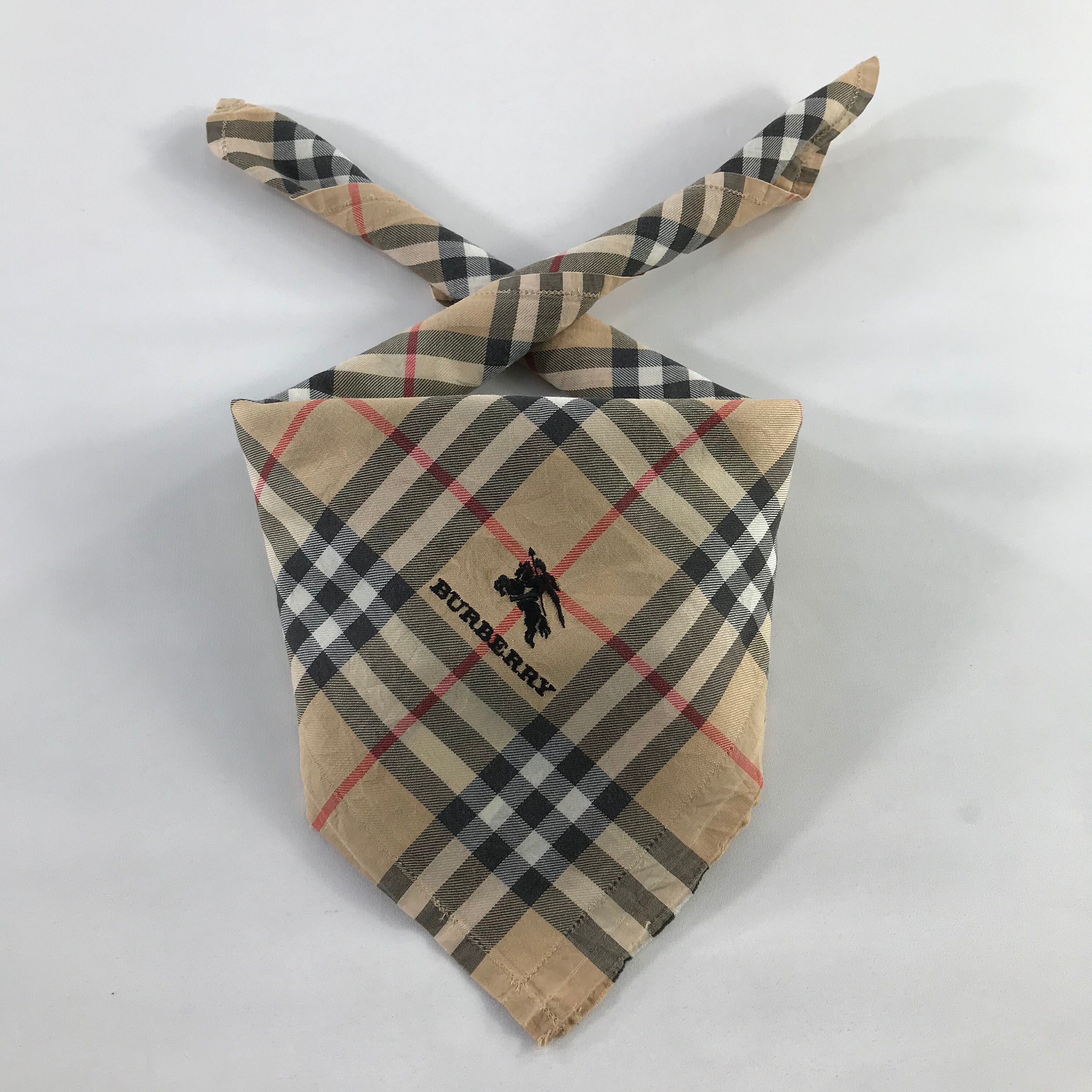Burberry Handkerchief Burberry Bandana Burberry Babushka Wrap - Etsy Finland