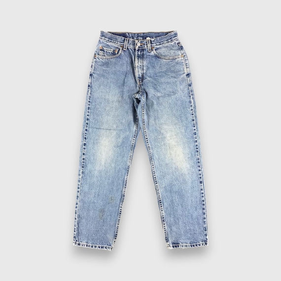 Size 28x29 90s Vintage Blue Wash Levis 550 Jeans … - image 1