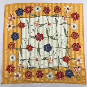 Nina Ricci Handkerchief Bandana Babushka Wrap Authentic Accessories Luxury Neckwear New Year gift Pocket square
