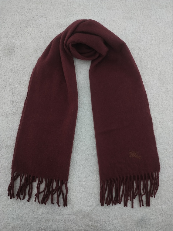 Vintage Burberry Scarf Luxury Accessories Wool Sca