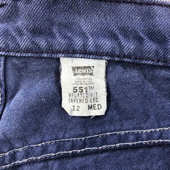 Size 30x29.5 Vintage 90s Levis 551 Earth Tone Jea… - image 10