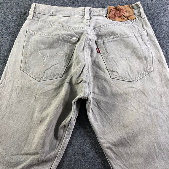 Size 30x31 Vintage Light Wash Levis 501 Jeans Lev… - image 4