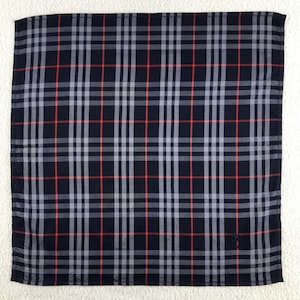 Vintage Burberry Handkerchief, Burberry Bandana, Vintage Burberry Pocket Square, Burberry Scarf, Burberry Neck Scarf