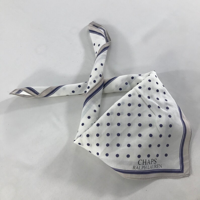 Vintage Chaps Handkerchief Pocket Square Neckerchief Face Mask Floral Babushka Bandana Accessories Head Band Hair Tie