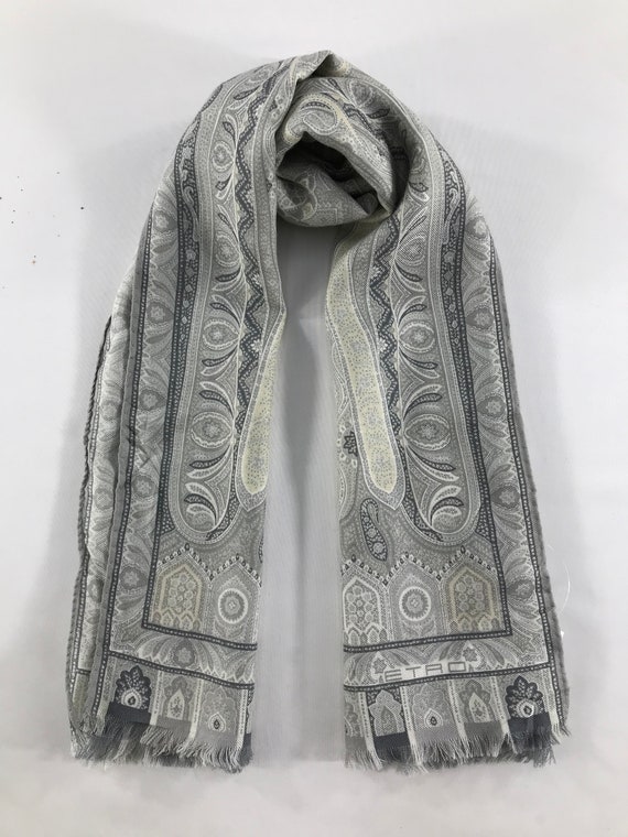 Vintage Etro Scarf Muffler Accessories Wrap Roma S