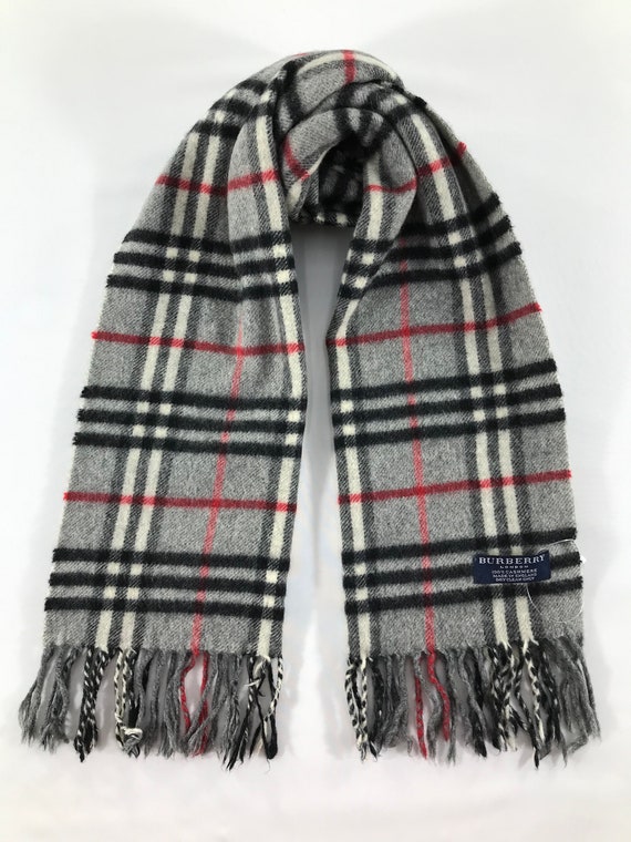 Vintage Burberry Scarf Luxury Accessories Wool Sca