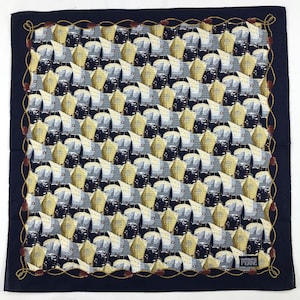 Gianfranco Ferre Handkerchief Bandana Babushka Wrap Authentic Accessories Luxury Neckwear New Year gift Pocket square