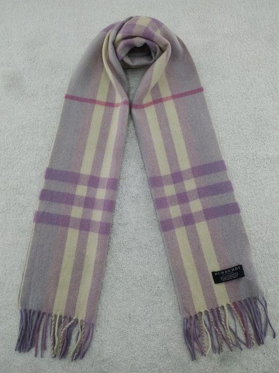 Vintage Burberry Scarf Luxury Accessories Wool Sca