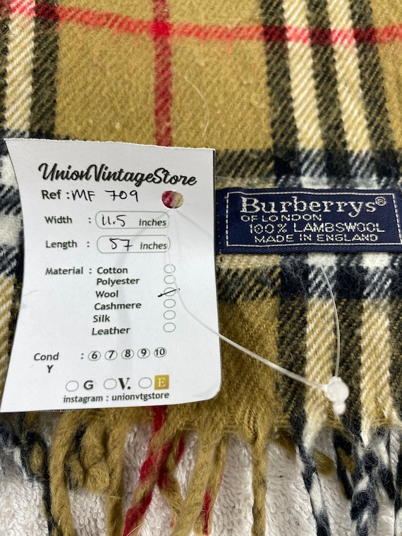 Vintage Burberry Scarf Burberry Muffler Burberry Wool Muffler - Etsy UK