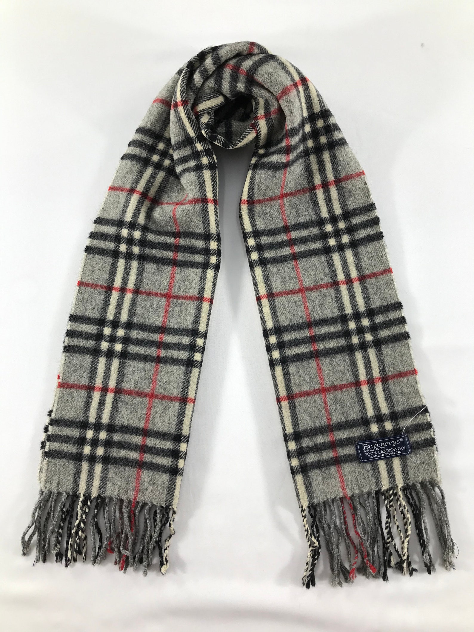 Vintage Burberry Scarf Luxury Accessories Wool Scarf Cashmere Etsy