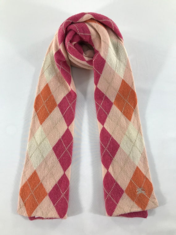 Vintage Burberry Scarf Luxury Accessories Wool Sca