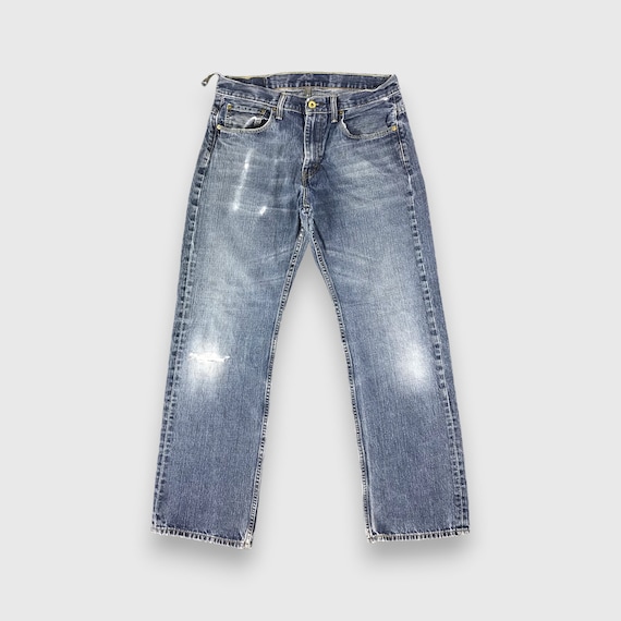 Size 33x31.5 Vintage Blue Wash Levis 569 Jeans Le… - image 1