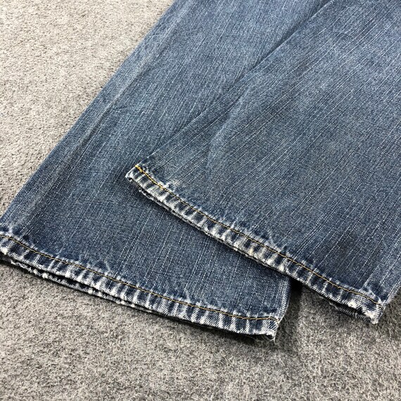 Size 33x31.5 Vintage Blue Wash Levis 569 Jeans Le… - image 6