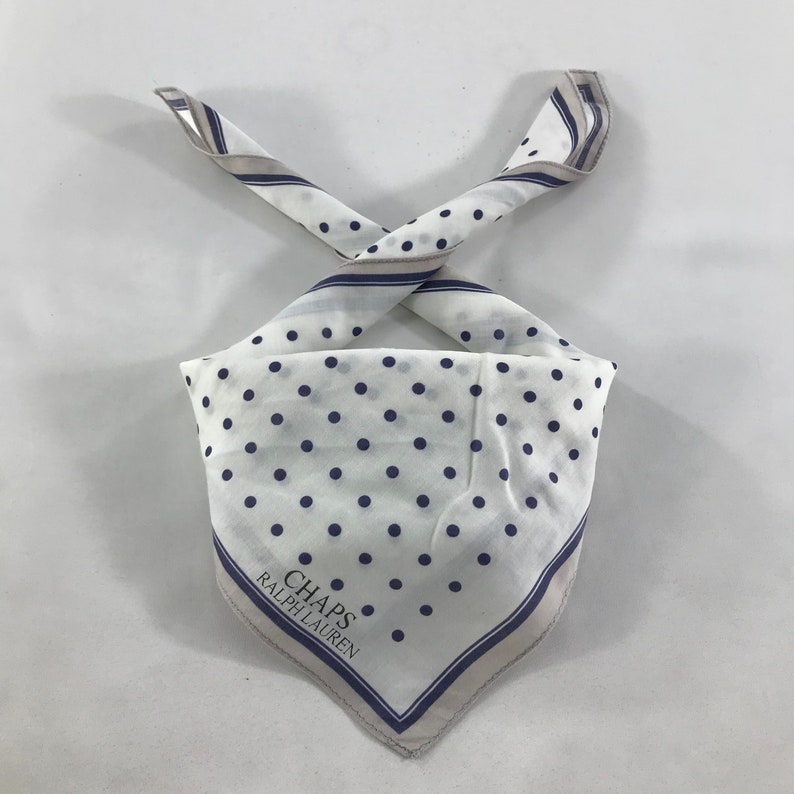 Vintage Chaps Handkerchief Pocket Square Neckerchief Face Mask Floral Babushka Bandana Accessories Head Band Hair Tie