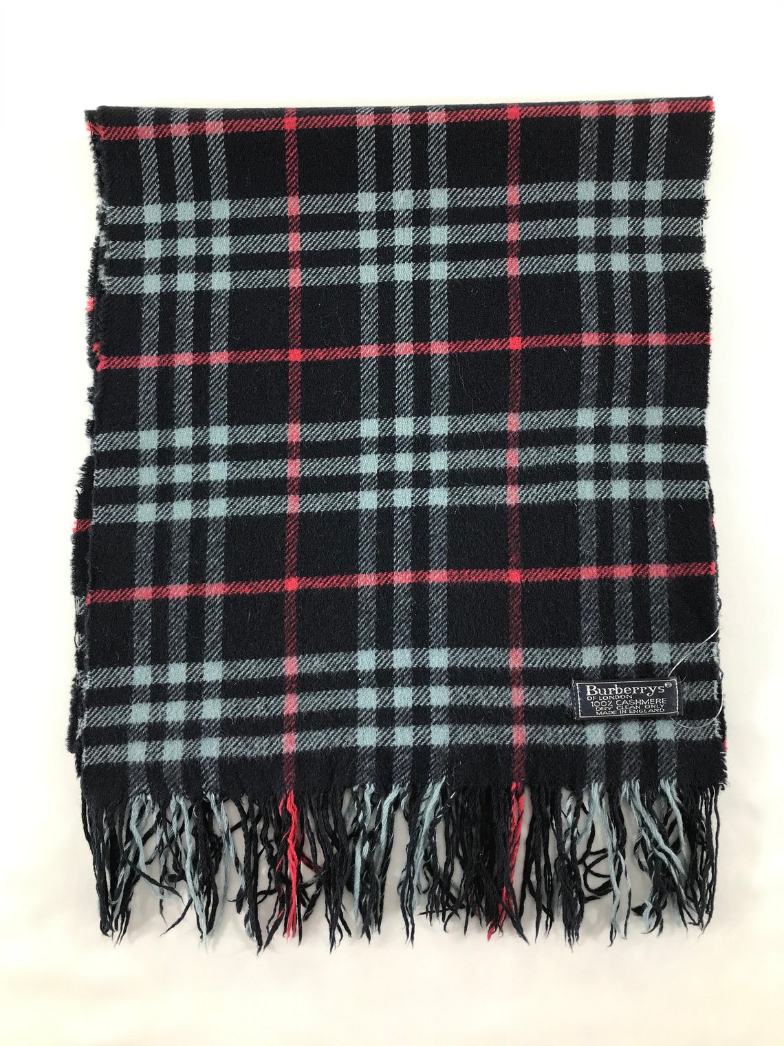 Vintage Burberry Scarf Luxury Accessories Wool Scarf Cashmere | Etsy