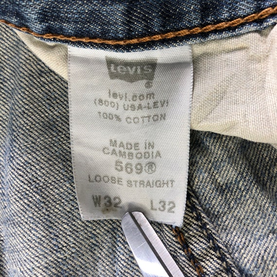 Size 32x29 Vintage Levis 569 Jeans Medium Washed … - image 9