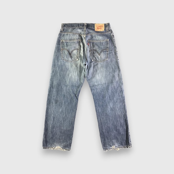 Size 32x29 Vintage Levis 569 Jeans Medium Washed … - image 2