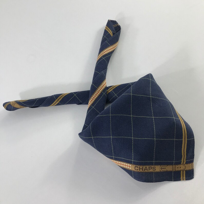 Vintage Chaps Handkerchief Pocket Square Neckerchief Face Mask Floral Babushka Bandana Accessories Head Band Hair Tie