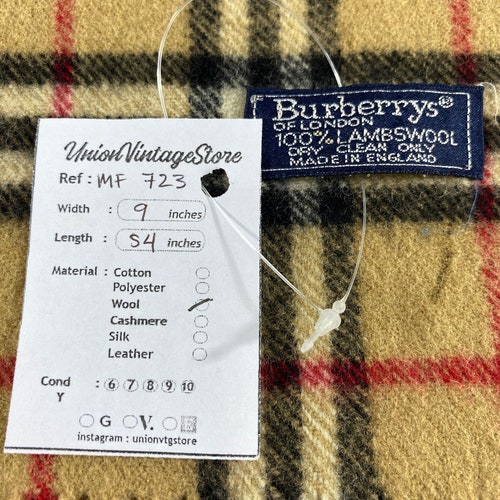 Vintage Burberry Scarf Burberry Muffler Burberry order Wool Muffler Burberry Neck Scarf Wool Winter Scarf