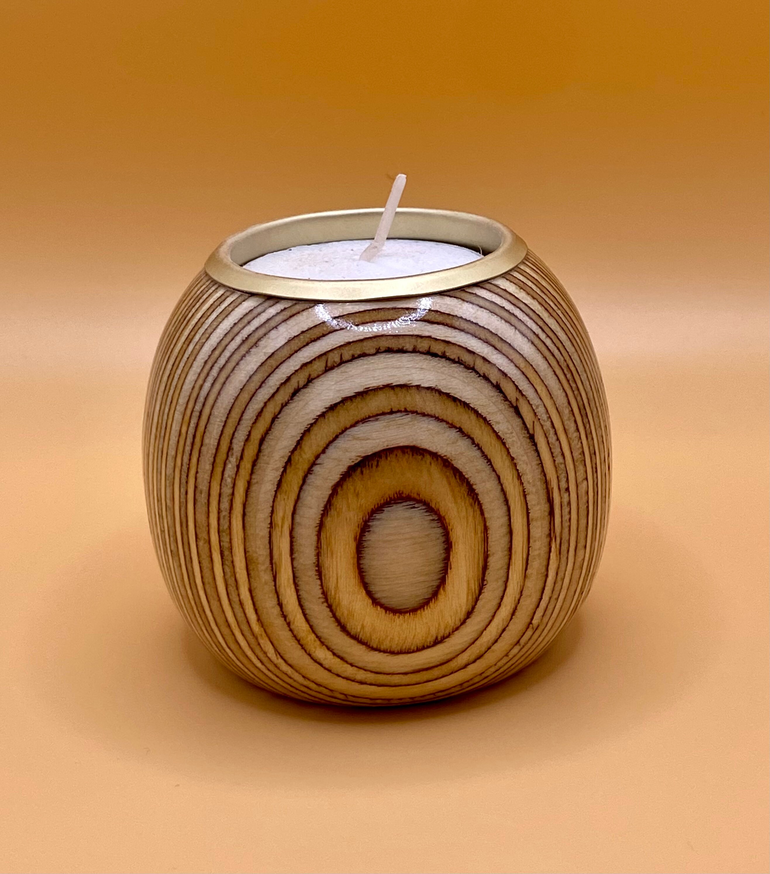 Wooden Tea Light Holder Etsy UK