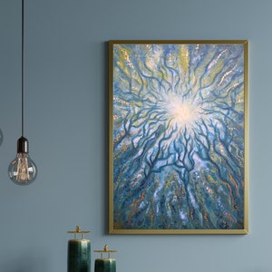 Ethereal Mermaid Painting - Abstract Water Art Print (Elements Series)