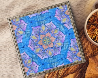 Mindful Mandala Painting | Fine Art Print - by MaysNaturePrints