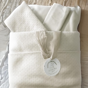 Organic Pima Cotton Crib Bedding Set | 4-Piece Baby Bedding | GOTS Certified | Breathable Hypoallergenic | Made in USA | Newborn Gift