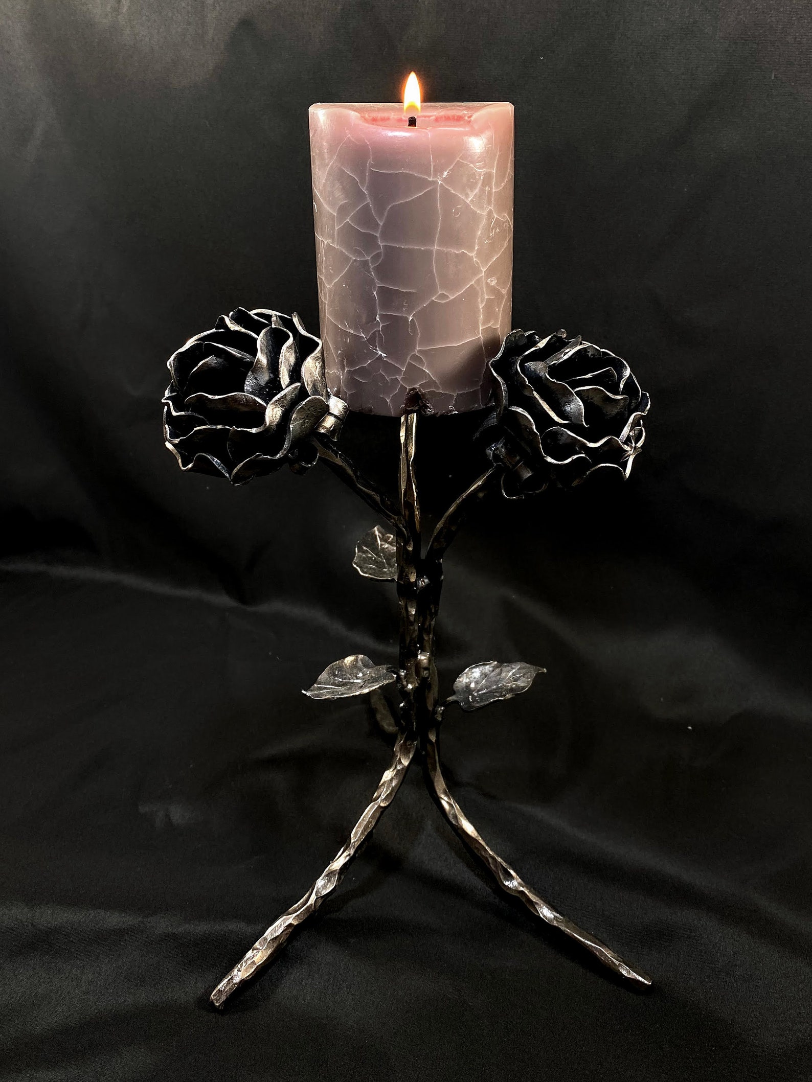 Metal Rose Candle Holder Etsy UK