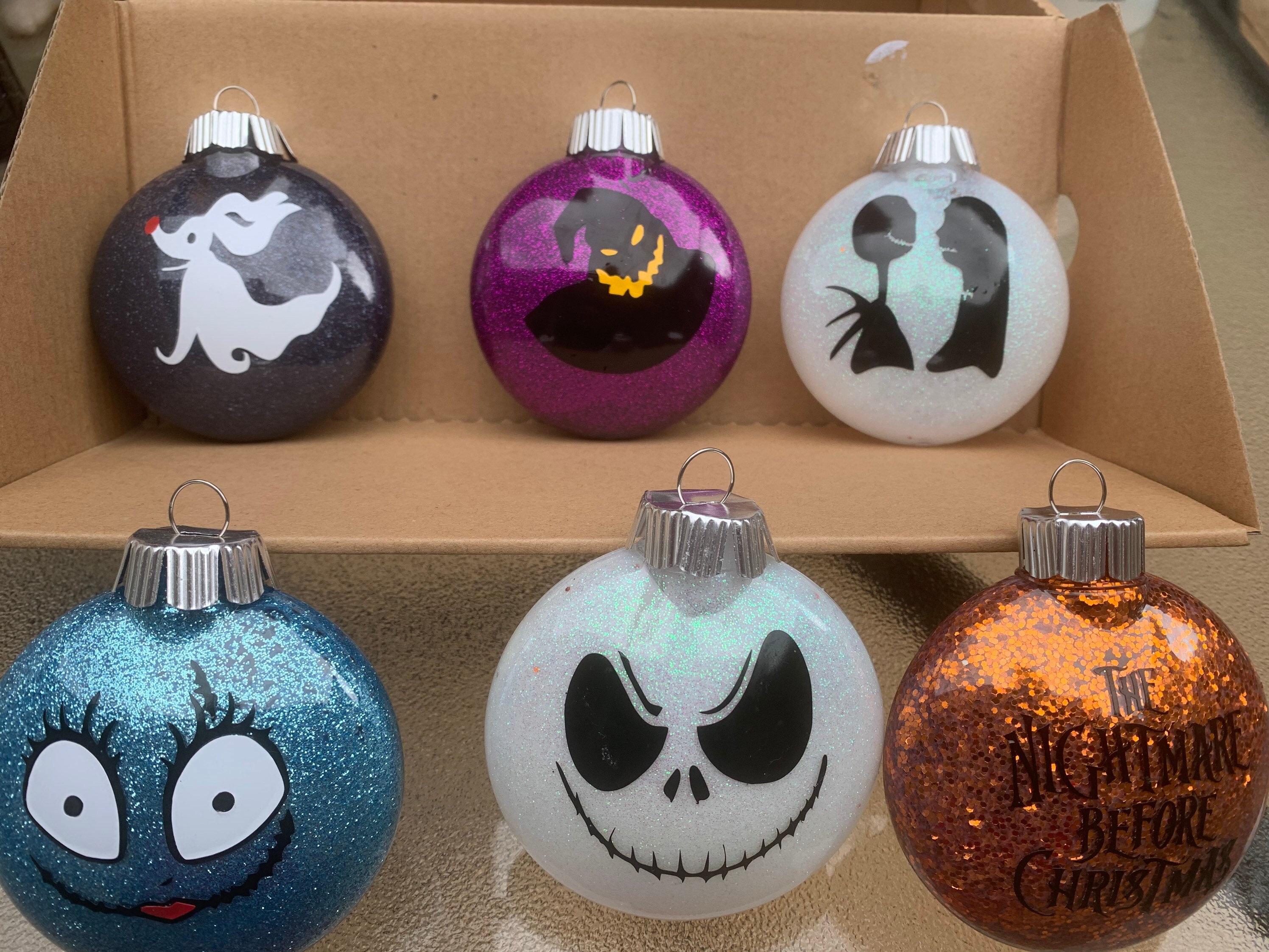 The Nightmare Before Christmas Ornaments / Christmas Ornaments | Etsy