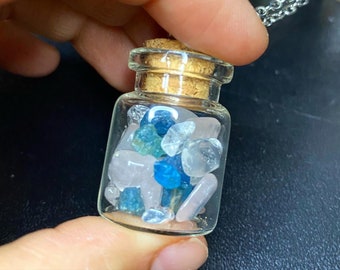 Trans Pride Crystal Necklace - Queer Made