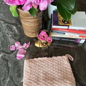 Monedero tejido a mano único / Cartera hecha a mano / Bolso tejido a mano / Bolso de punto / Bolso de ganchillo / Bolso de lujo / Bolso de diseñador / Bolso hecho a mano de ganchillo