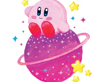 Kirby Watercolor Print