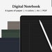 Digital Notebook Printable A4 Minimalist Design With - Etsy